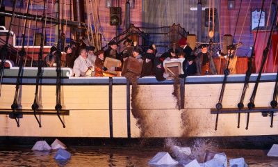 Boston Tea Party's 250th Anniversary Celebrated with Enthusiastic Reenactments by Hundreds